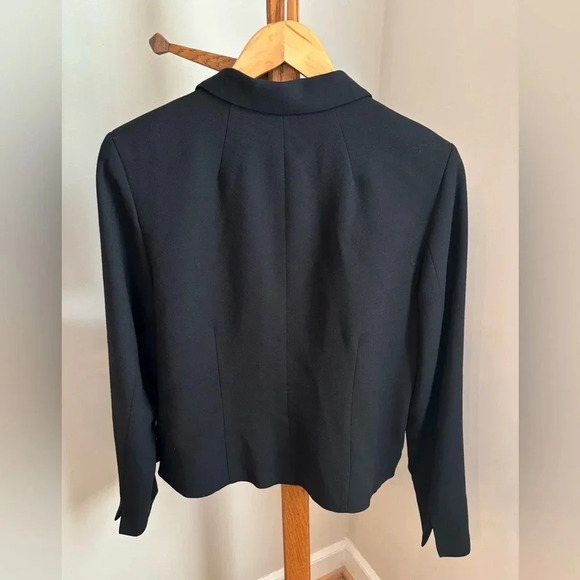Pendleton Size 10 Black Virgin Wool Blazer - Picture 4 of 4
